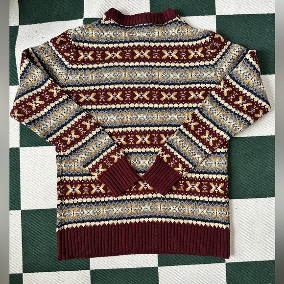 American Eagle Outfitters | Super Soft Fairisle Crew Neck Sweater | Medium - Picture 2 of 3